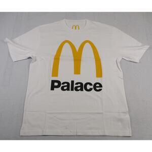 Palace x McDonald's Logo T-Shirt – White XL New 1277-1279